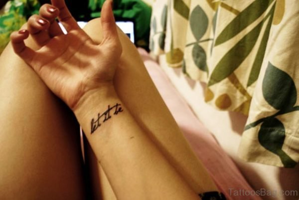 Elegant Let It Be Tattoo 