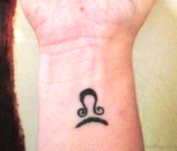 Elegant Libra Wrist Tattoo