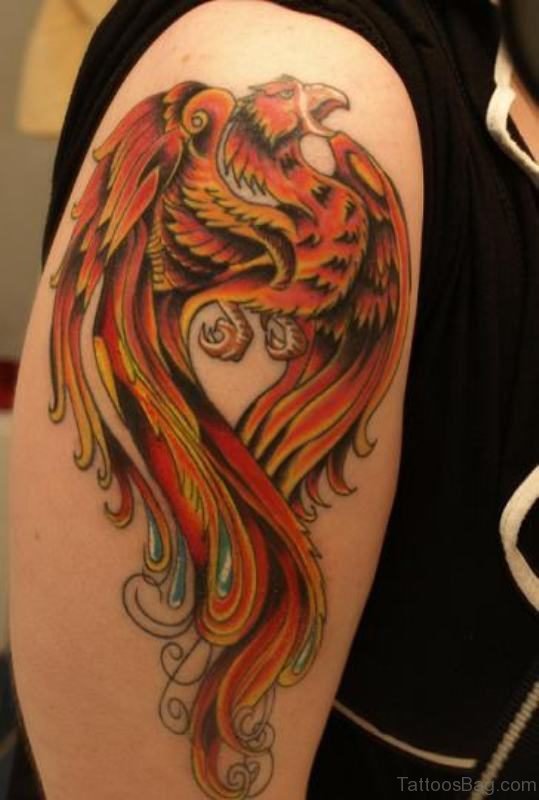 Elegant Phoenix Tattoo