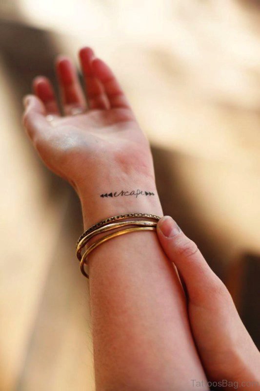 Escape Tattoo On Wrist