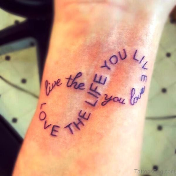 Eternity Kanji Tattoo On Wrist