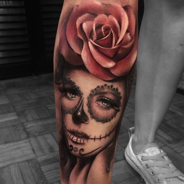 Evil Girl Portrait Tattoo