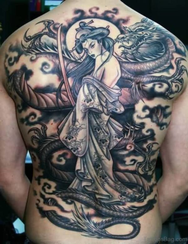 Excellent Geisha Tattoo