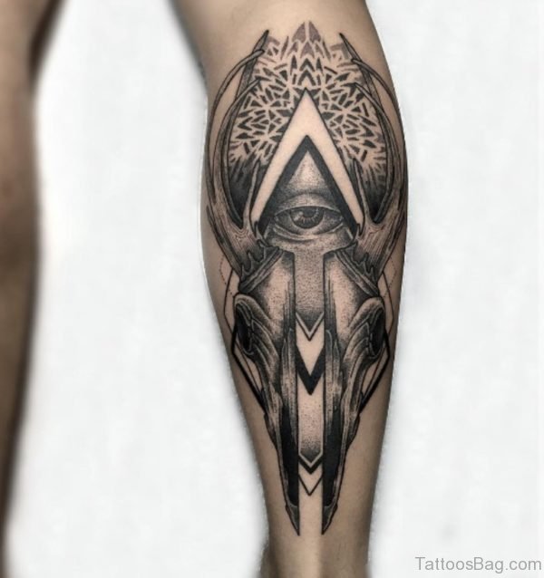 Eye And Skull Tattoo