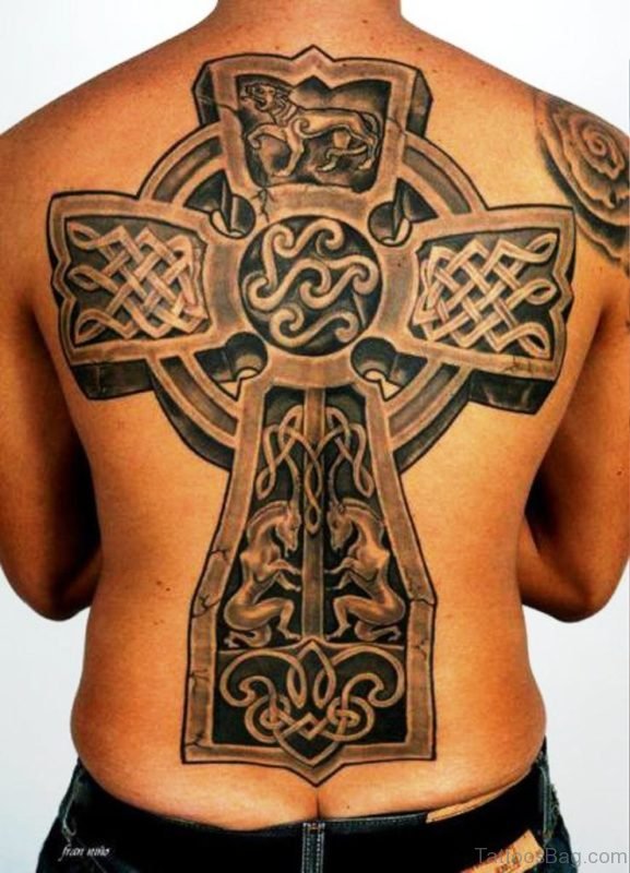 Fabulous Celtic Tattoo Design On Back