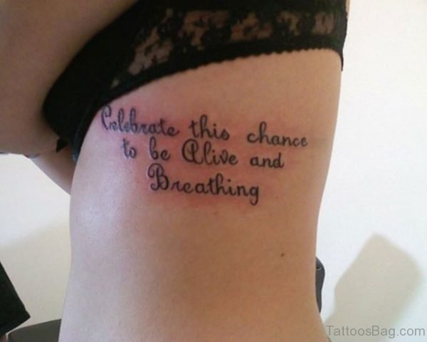 Fabulous Wording Tattoo