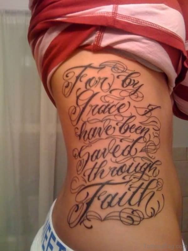 Fabulous Wording Tattoo Design