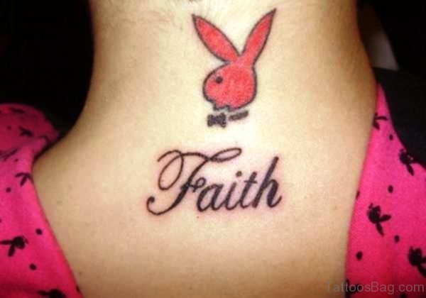 Faith Neck Tattoo