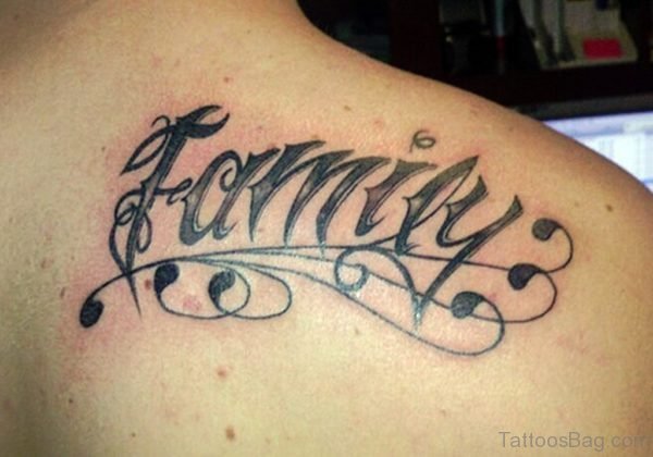 Family Tattoo On Back 