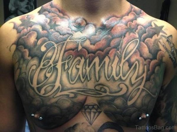Family Tattoo On Chest