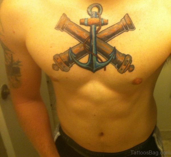 Fancy Anchor Tattoo