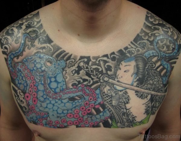 Fantastic Chest Tattoo