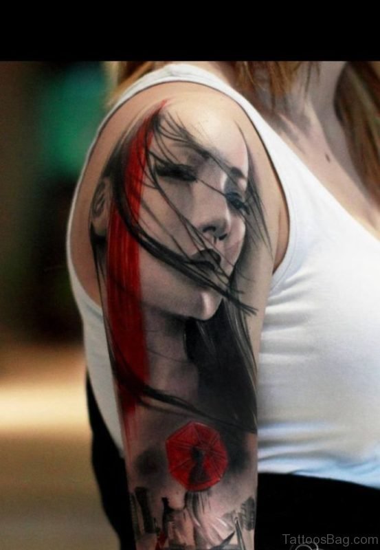 Fantastic Girl Tattoo Design