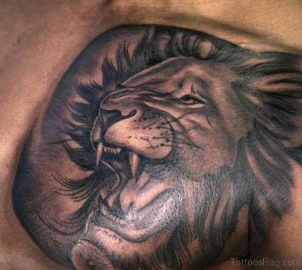 Fantastic Lion Tattoo Design For Men