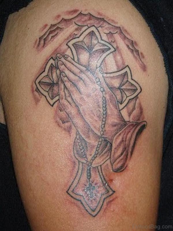 Fantastic Praying Hands Tattoo