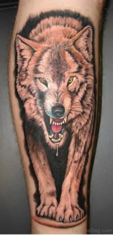 Fantastic Wolf Tattoo