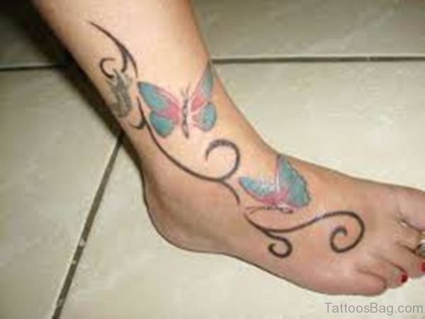 Fine Butterfly Tattoo