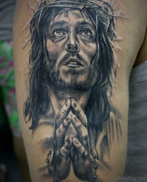 Fine Jesus Tattoo Design