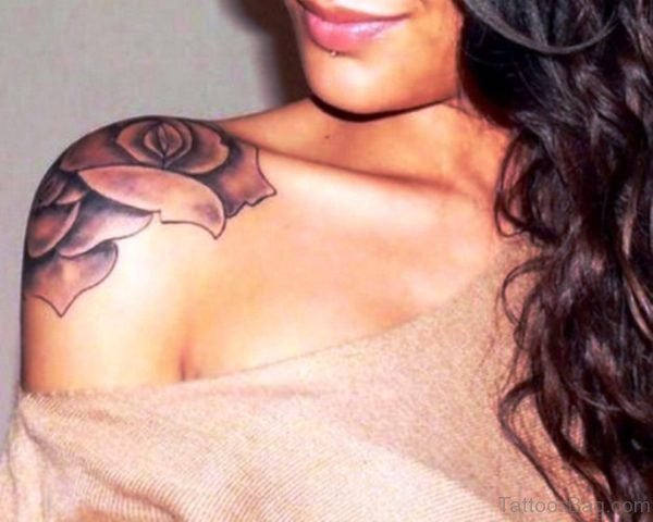 Flower Shoulder Tattoo