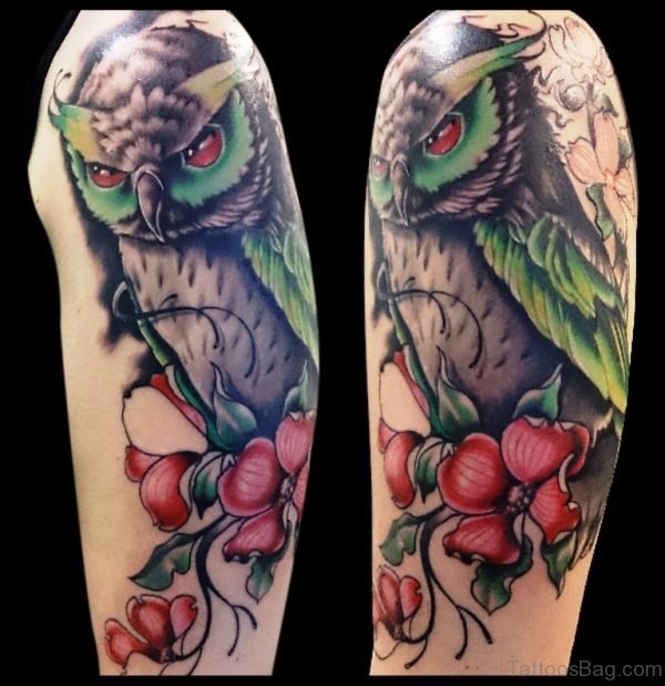 Flowers And Black Own Tattoo