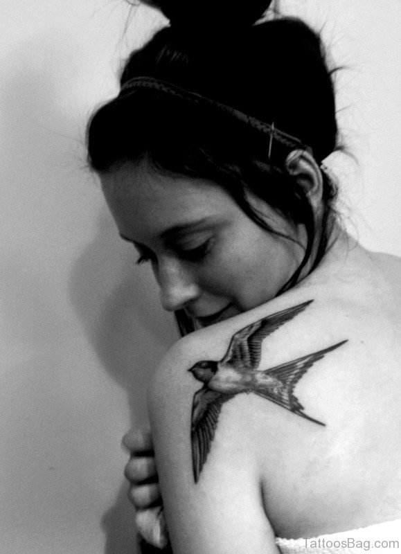 Flying Bird Tattoo