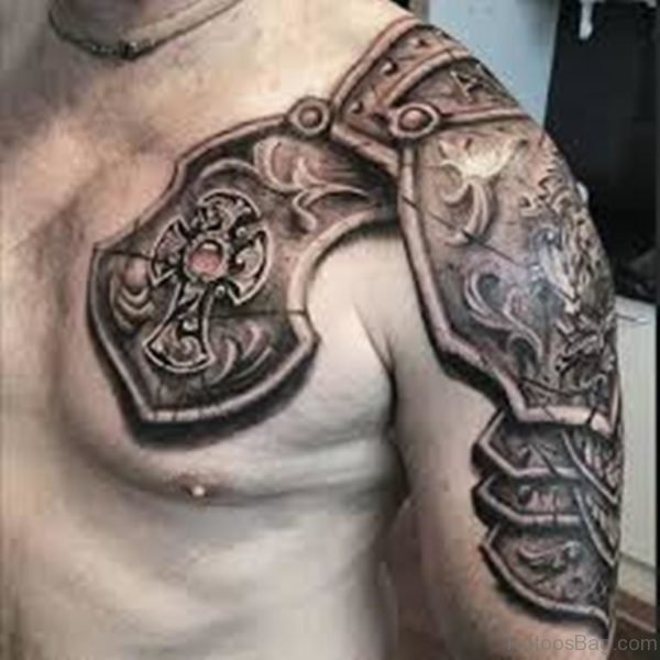 Funky Armor Tattoo