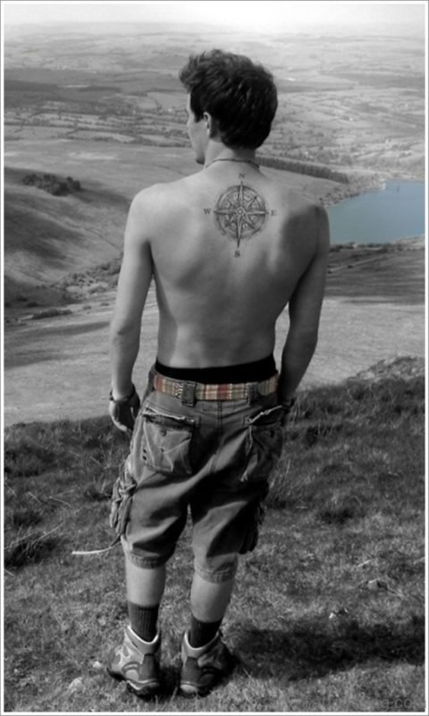 Funky Compass Tattoo