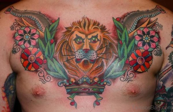 Funky Lion Tattoo