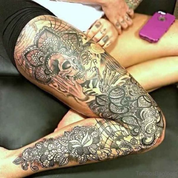Funky Skull Tattoo
