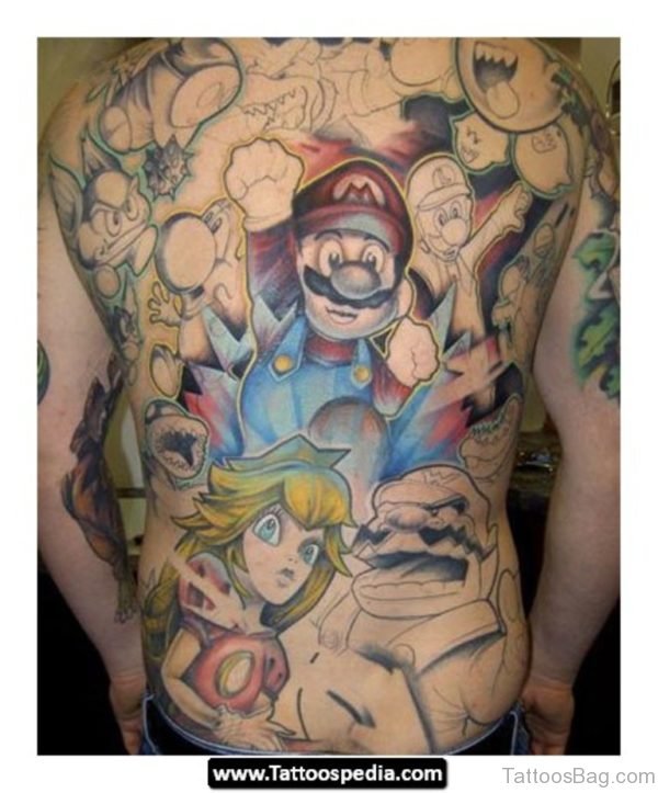 Funny Back Tattoo