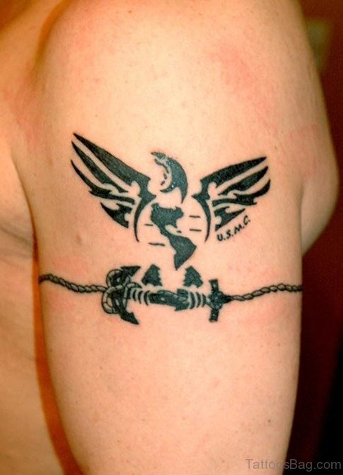 Funny Eagle Armband Tattoo Design