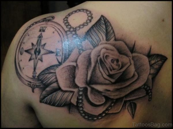 Garrett Rose Back Tattoo Shoulder