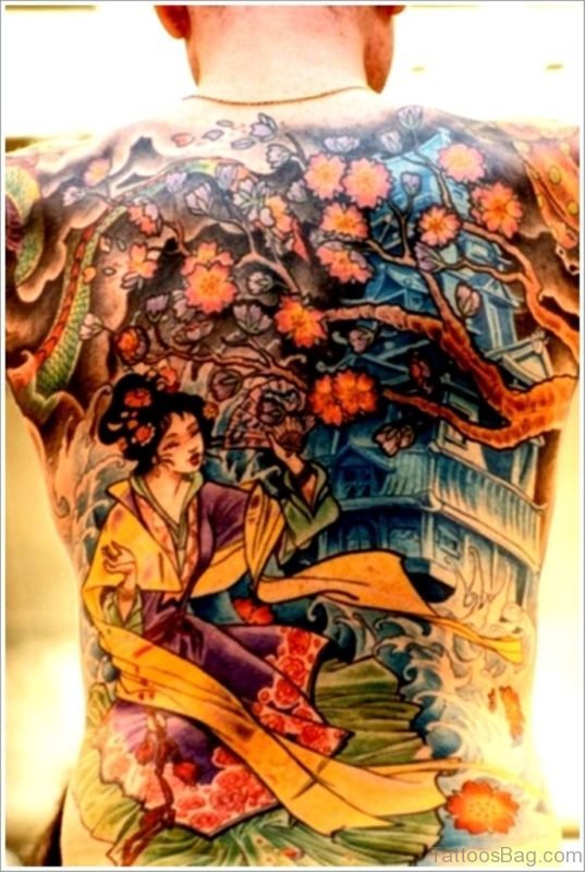 Geisha Tattoo Design