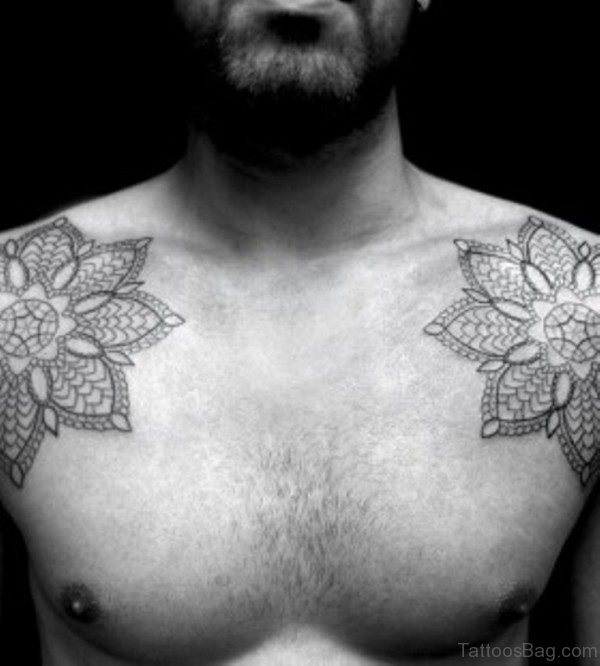 Geometric Shoulder Blade Tattoo
