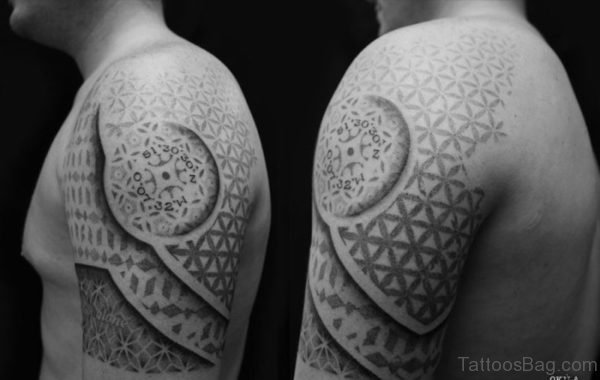 Geometric Dotwork Tattoo