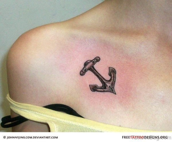 Girl Anchor Tattoo