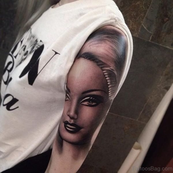 Girl Portrait Tattoo