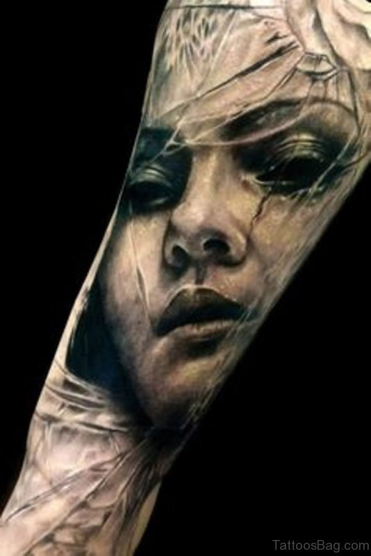 Girl Portrait Tattoo Picture