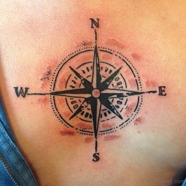 Gorgeous Compass Tattoo