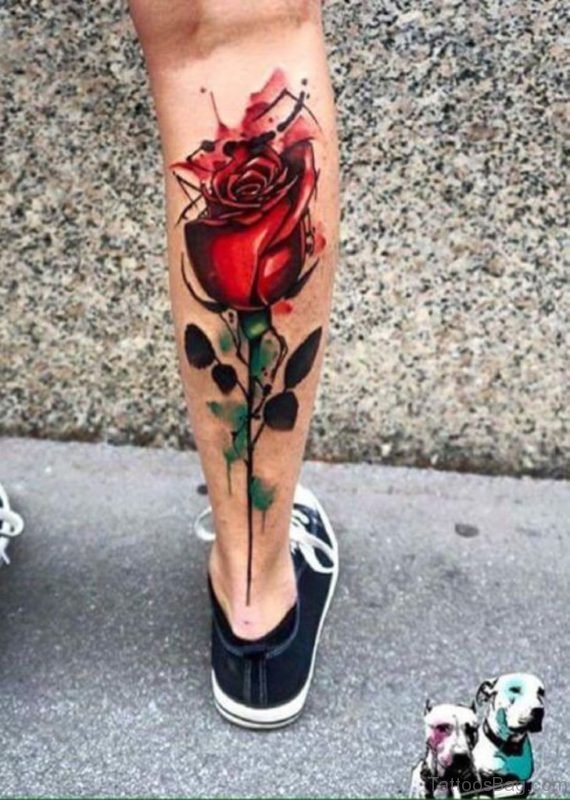 Graceful Rose Tattoo