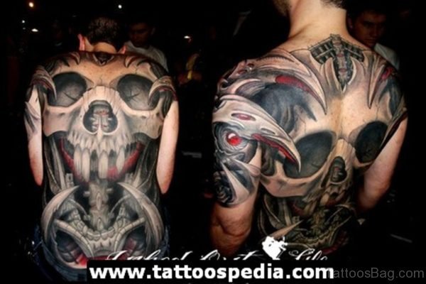 Graceful Skull Tattoo