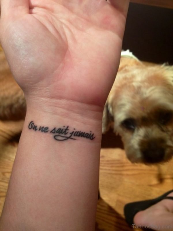 Graceful Wording Tattoo 