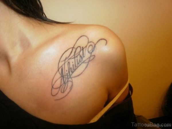 Great Word Tattoo On Chest