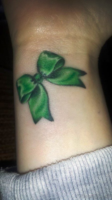 Green Bow Tattoo