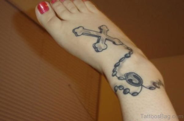 Grey Cross Tattoo