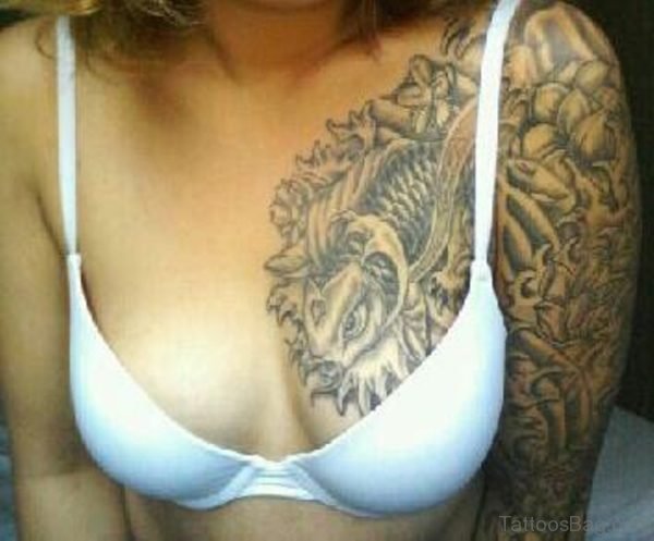 Grey Fish Tattoo