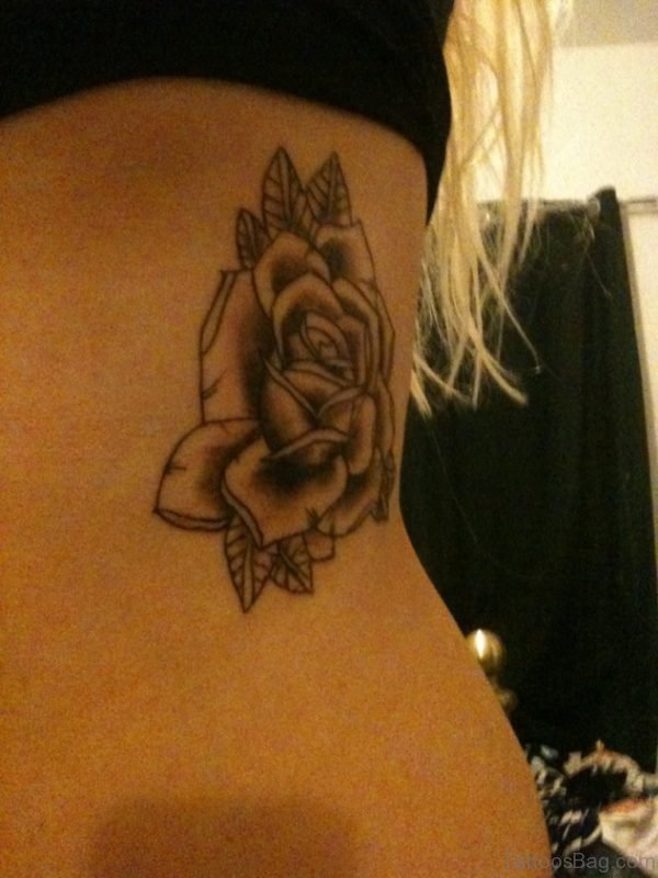 Grey Rose Tattoo