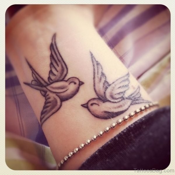 Grey Swallow Tattoo 