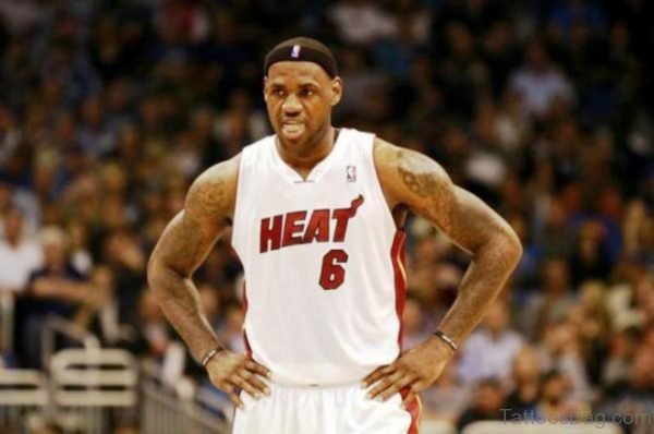 Groovy Lebron James Shoulder Tattoo