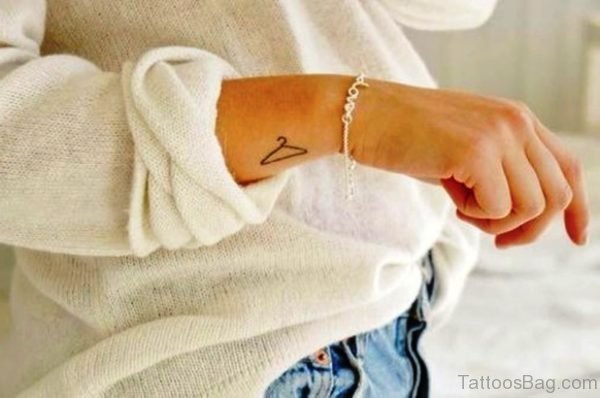 Hanger Tattoo On Wrist